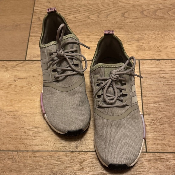 Adidas  Khaki and Purple Sneakers - Picture 3 of 5